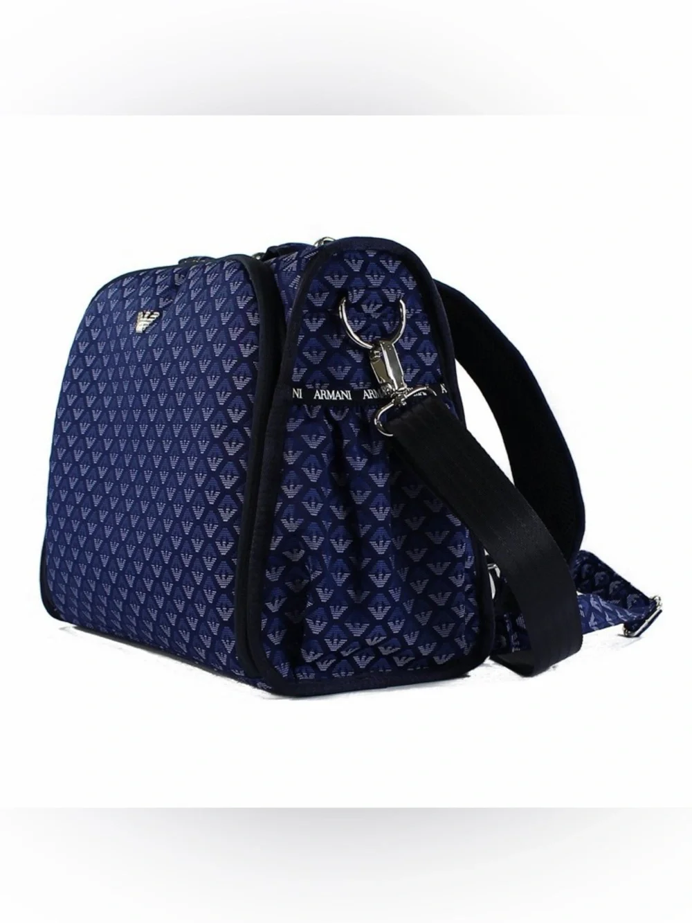 Armani Baby Convertible Diaper Bag Backpack Navy Monogram